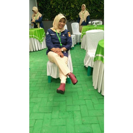 Sepatu Boots Wanita Wedges Sepatu Kerja Wanita Erina Boots Bot wanita But Wanita by Etnikshoes Best Seller