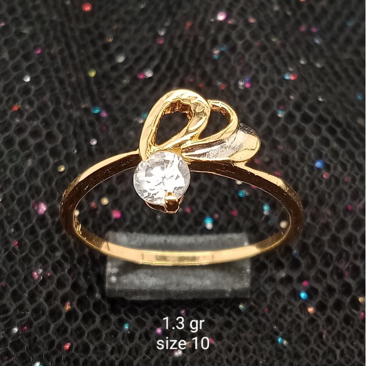 Cincin Emas 17K - 1.3 gr Kadar 750 - 1213