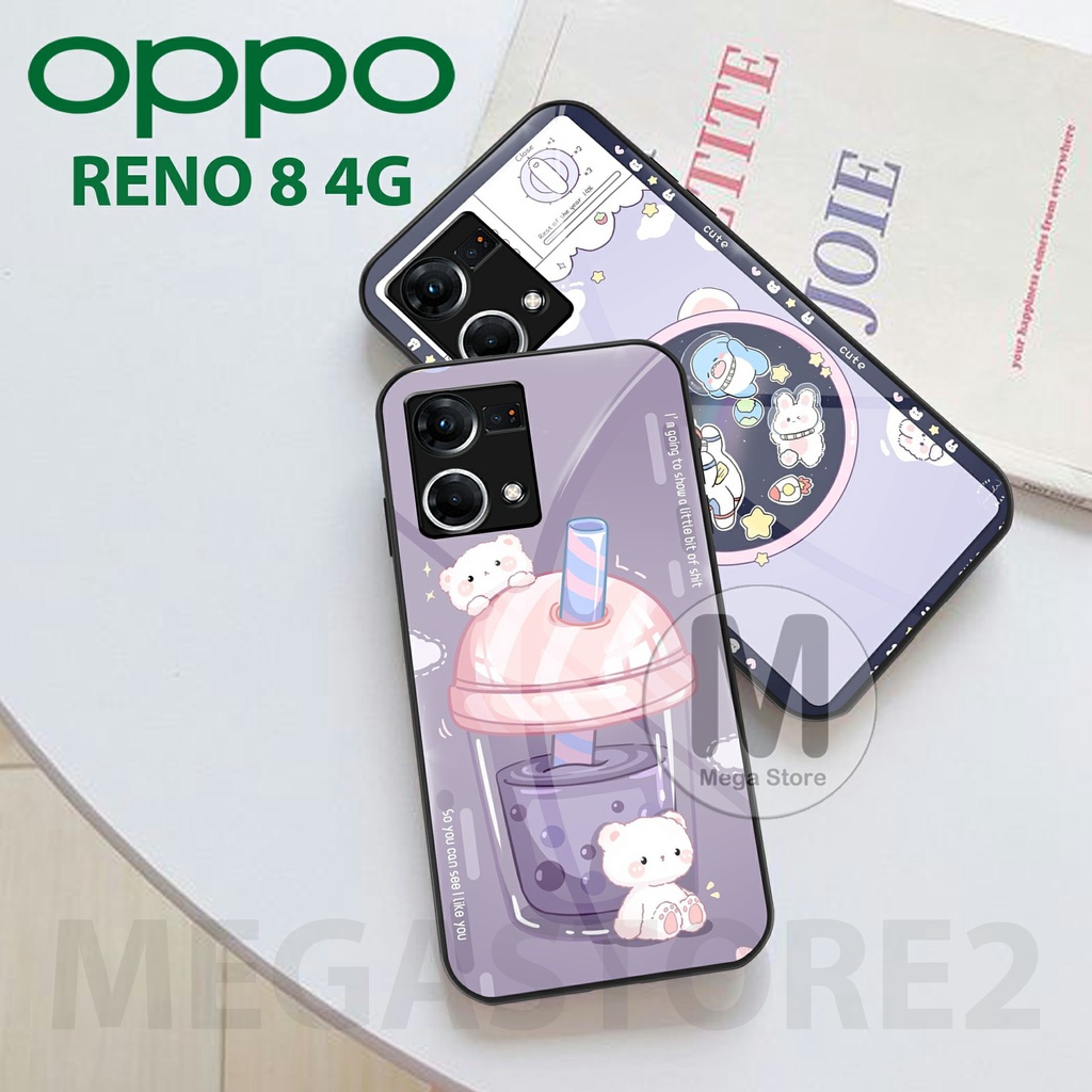 OPPO RENO 8 4G [ MG-187 ] Softcase Kaca OPPO RENO 8 4G Case Hp OPPO RENO 8 4G Casing Hp OPPO RENO 8 