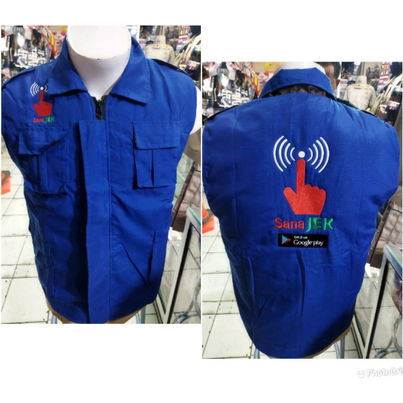 rompi costum bordir#rompi sanajek#rompi ojek online