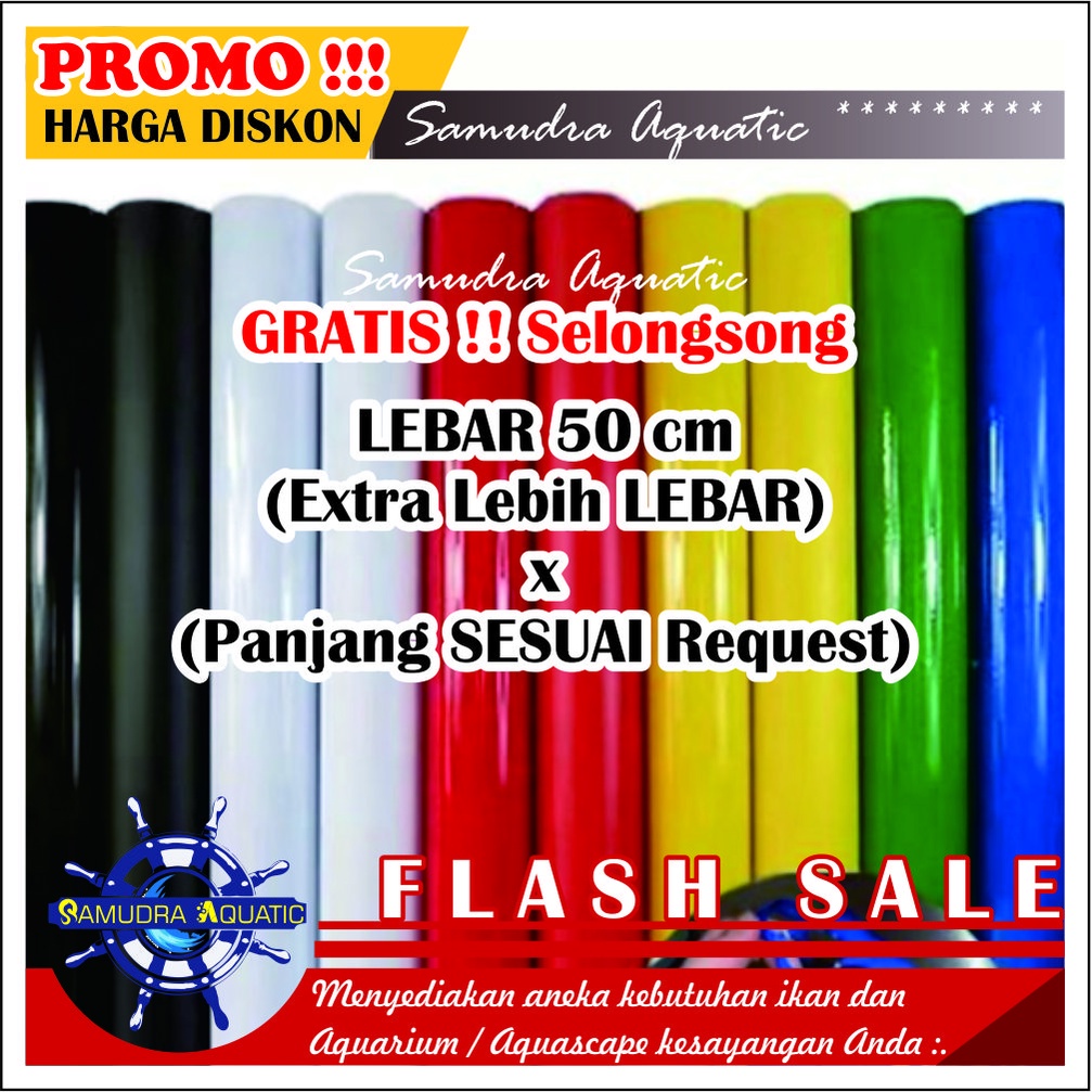Background Aquarium (LEBAR 50CM), Background Aquascape PROMO! Stiker Skotlet 50cm, Stiker Aquarium 50 cm, GRATIS PACKING SELONGSONG