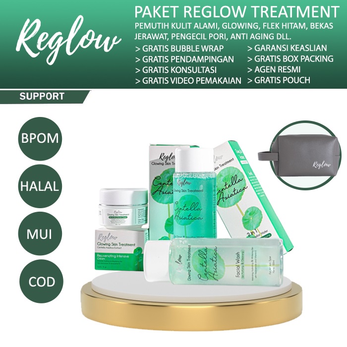 Reglow Skincare Original Paket Perawatan Wajah Glowing BPOM