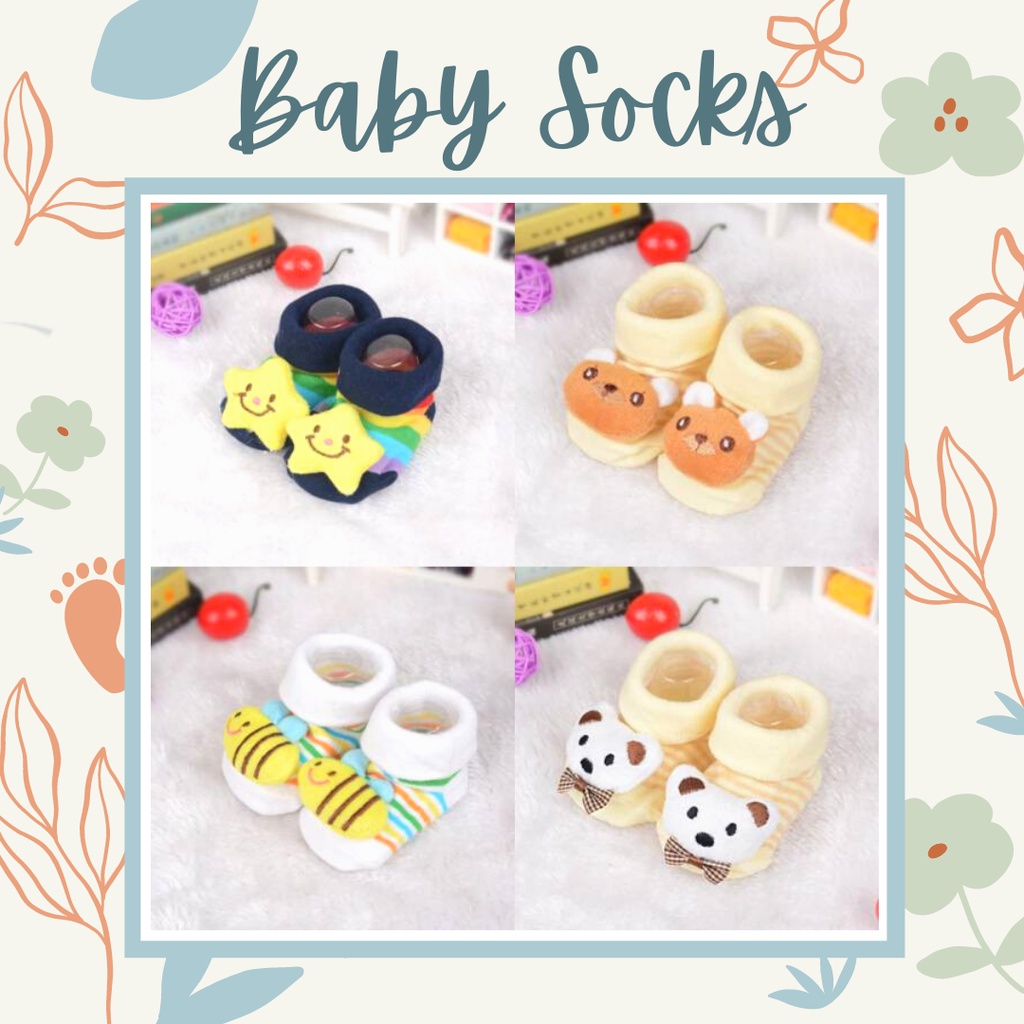 MBSS - Promo kaos kaki anak/kaos kaki bayi import motif karakter 3D / DOLL HOUSE