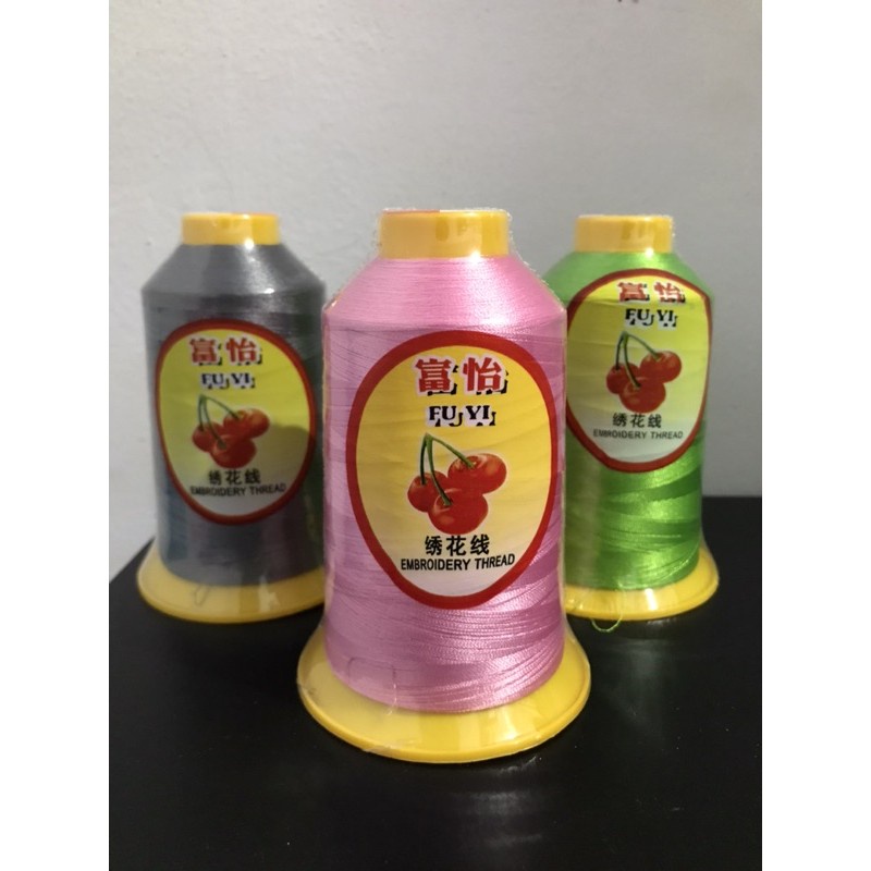 Benang Polyster Embroidery FUYI-Benang Bordir 100% Polyster Merek Fuyi