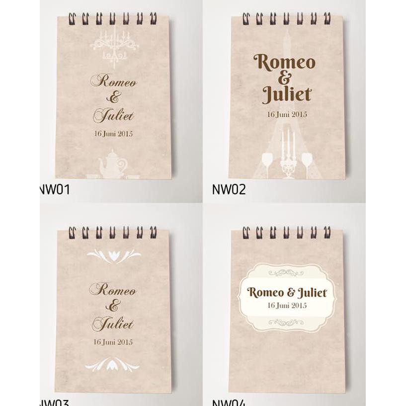 

3FQ0 NOTES SOUVENIR PERNIKAHAN /ULANG TAHUN /GATHERING POLOS ISI TEBAL VW9K