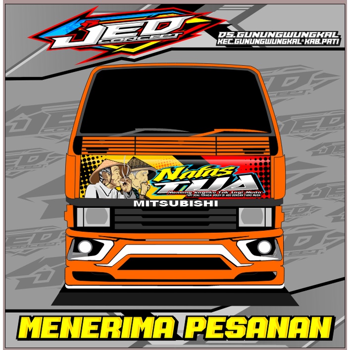 decal ragasa / sticker kabin ragasa block kabin depan nafas tua