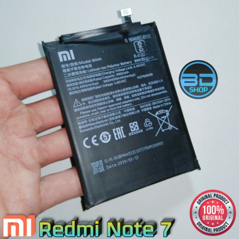 ORIGINAL ASLI COPOTAN Baterai Batere Batre XIAOMI REDMI NOTE 7