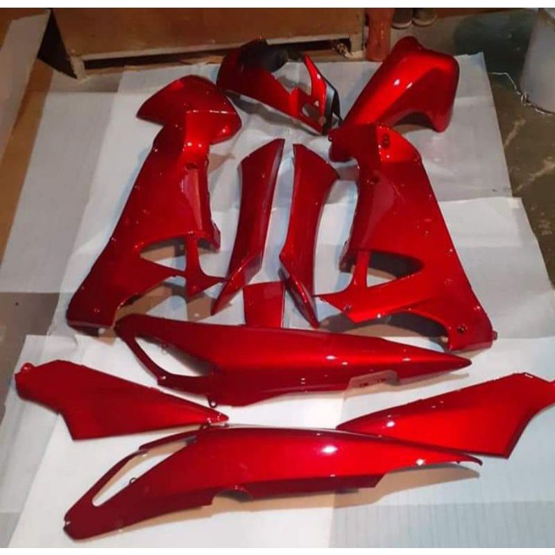 Cover Body fullset halus Supra x 125  bodi supra x 125 lama 2005 2006 merah