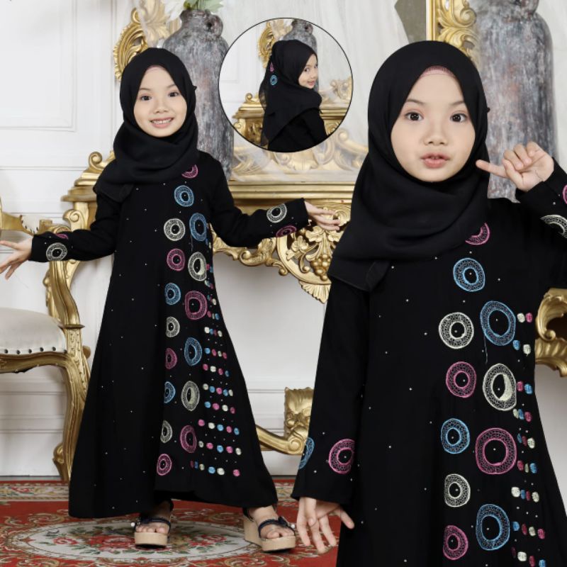 MUZA ABAYA ANAK DONAT BONUS PASMINA