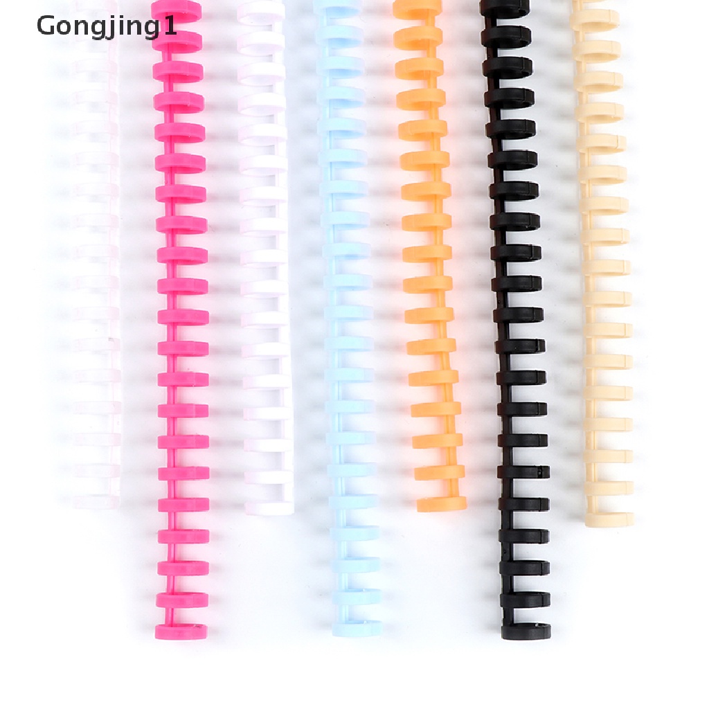 Gongjing1 Ring Spiral 30 Lubang Bahan Plastik Untuk Kertas A4 A5 A6