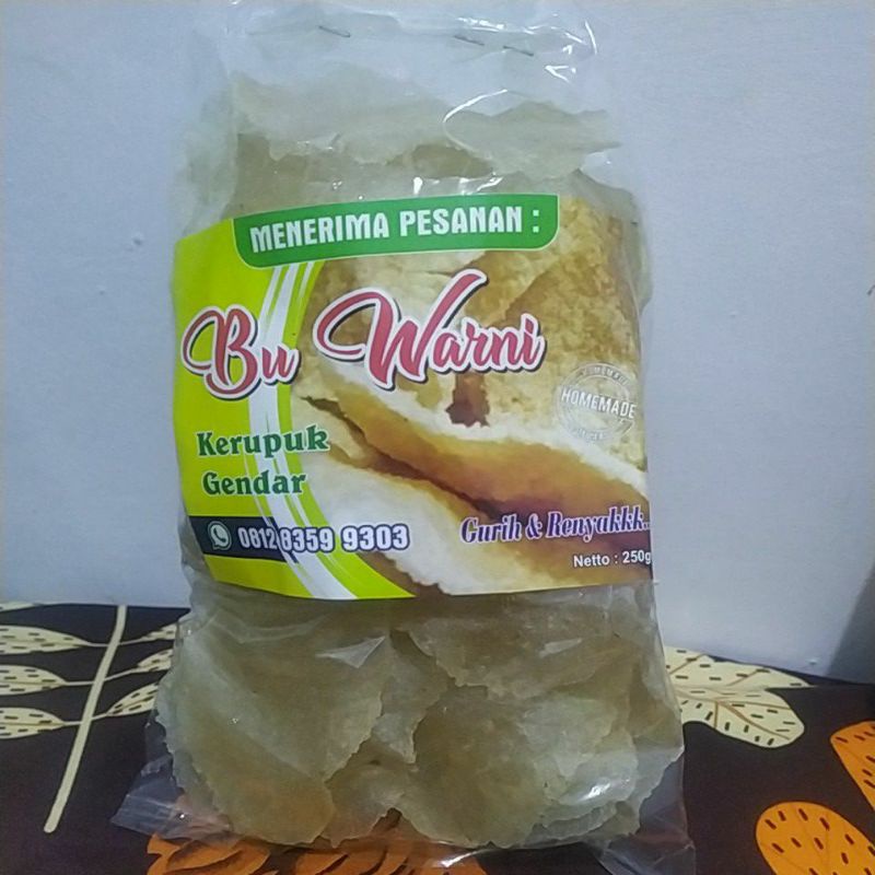 

Krupuk Gendar Bu Warni