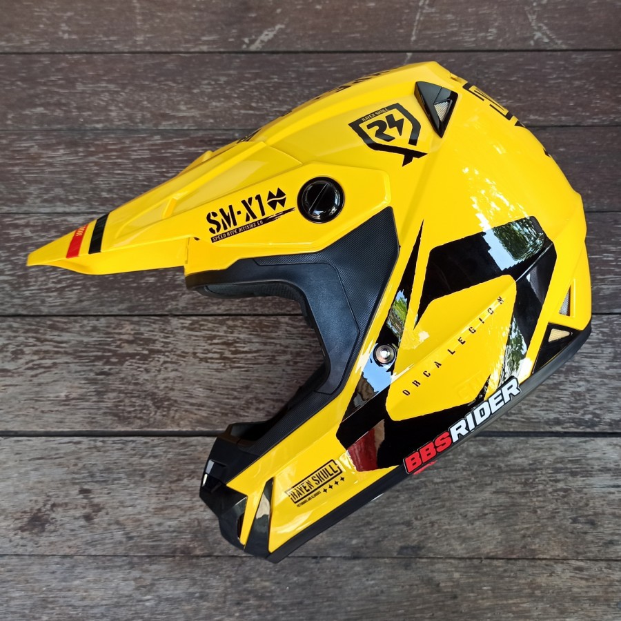 Helm RSV ORCA Esqueleto Race Yellow Black