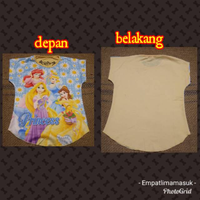 santi   2409 pakaian anak cewek/kaos anak cewek/ PRINCESS coco ice 100%cotton kaos_woman   murah