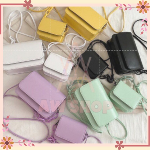 Tas Mini Selempang Wanita Import Lady Bag | Tas Fashion Wanita Warna Pastel