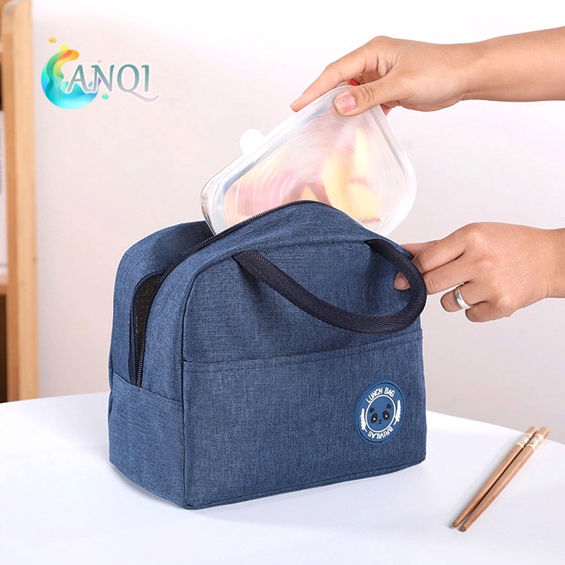 ANQI SHOP Tas Travel Tempat Bekal Lunch Bag Premium Cooler Bag Makanan Sekolah Bahan VS-8 B