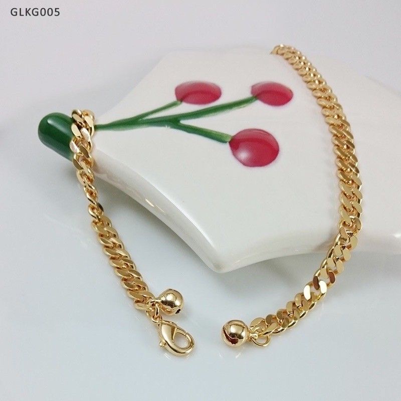 Gelang kaki sisik naga lapis emas 24k terlaris