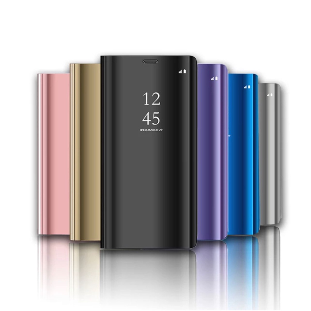 SAMSUNG A22 4G A22 5G A52 A52S Case Flip Cover Mirror Clear View Stand Auto Lock