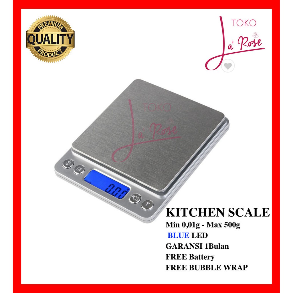 Timbangan Emas 500GR / 0.01GR Perhiasan Digital Pocket Gold Scales