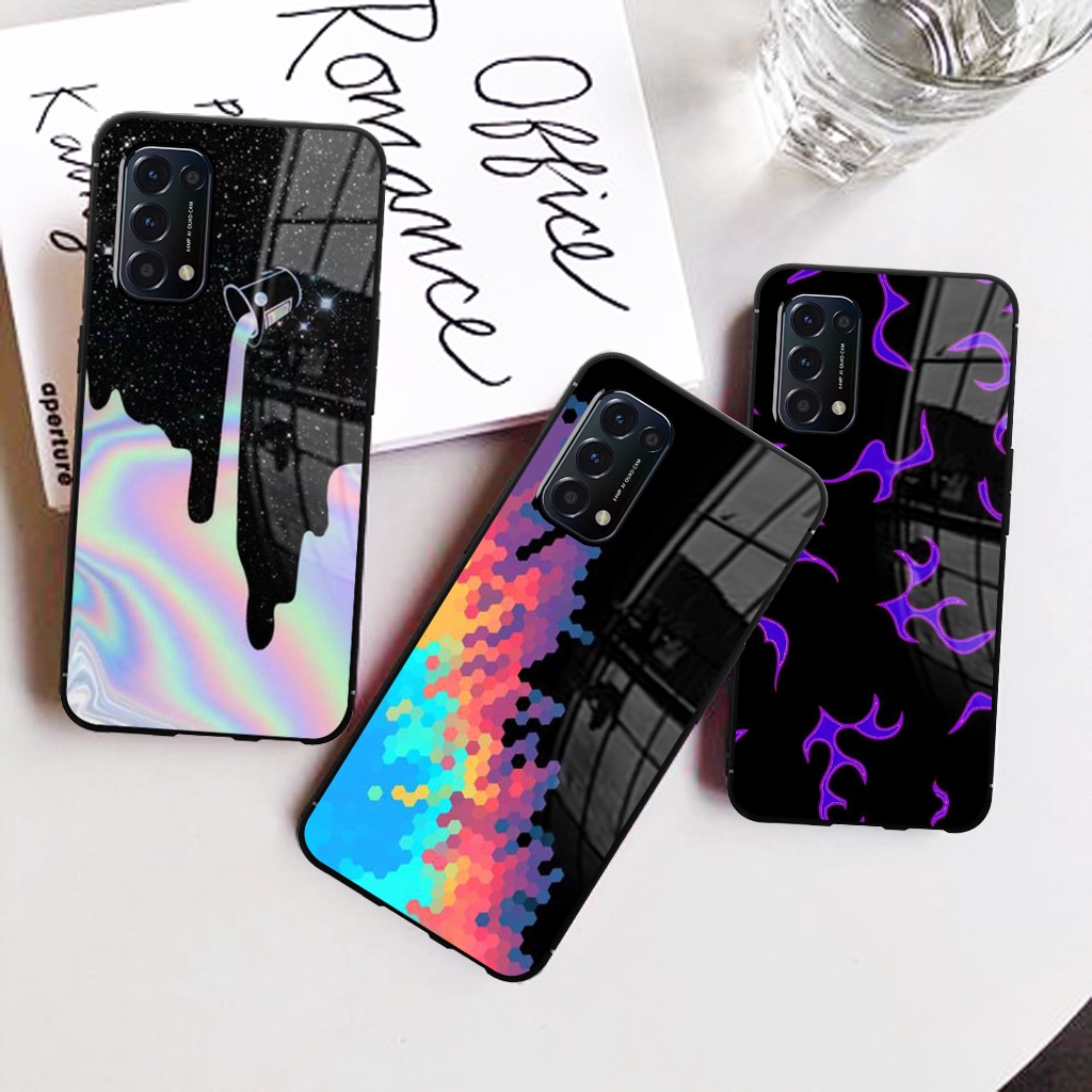 (OP19) CASE GLOSSY OPPO RENO 3 PRO RENO 4 4F 4 PRO RENO 5 6 4G 5F RENO 7 5G 7z | CASE HAPE MOTIF AES