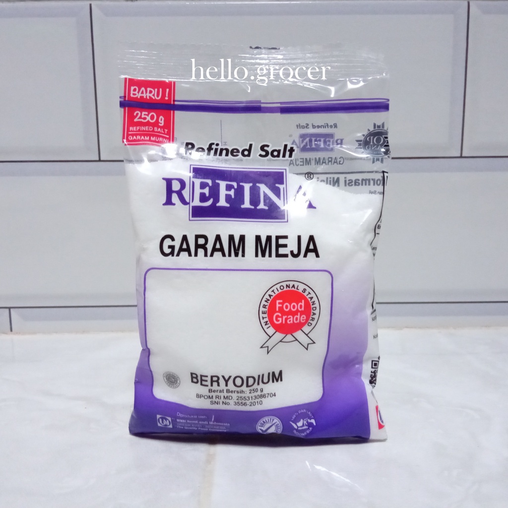 

Garam Refina Garam Meja Garam Dapur 250gr