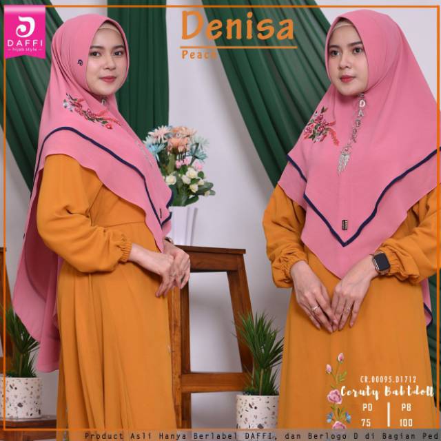 Jilbab daffi/daffi hijab/ daffi denisa/ daffi orisinil/ grosir daffi