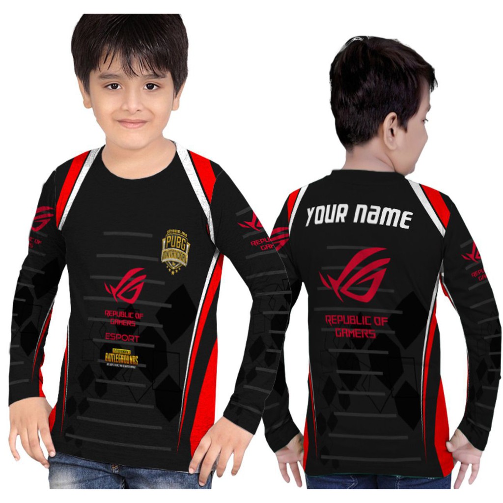 Baju Anak Lengan Panjang Jersey Gaming Terlaris Fullprint Sublimation Shopee Indonesia