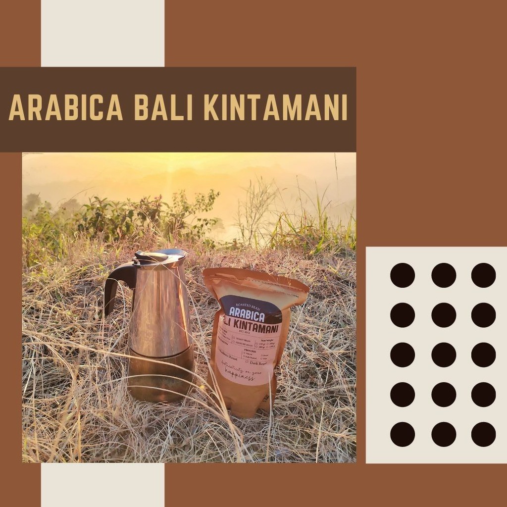 

Biji Kopi Arabika Bali Kintamani Kemasan 1KG Spesial Roasted