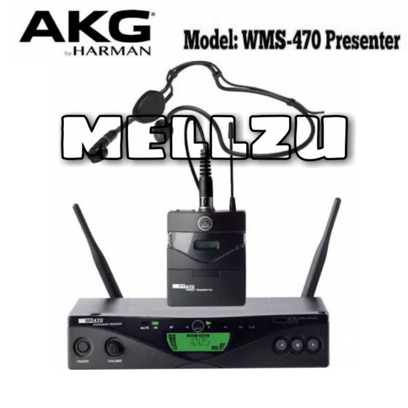 Microphone Wireless AKG WMS 470 Presenter Original Headset - Jepit