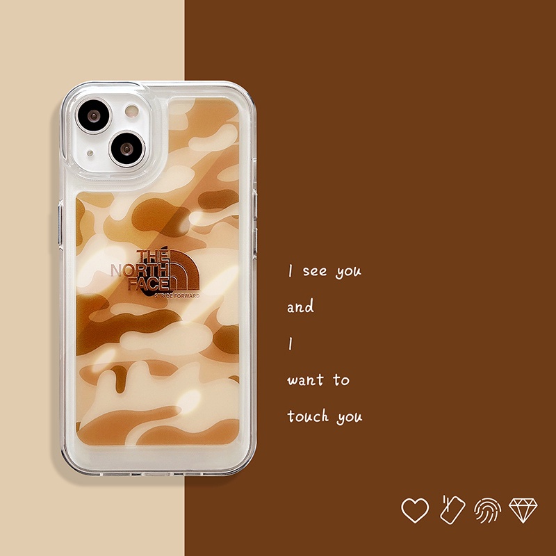 Soft case Silikon Transparan Motif Camo Untuk IPhone 13 12 11 Pro Max X XS XR XSmax 7 8 Plus