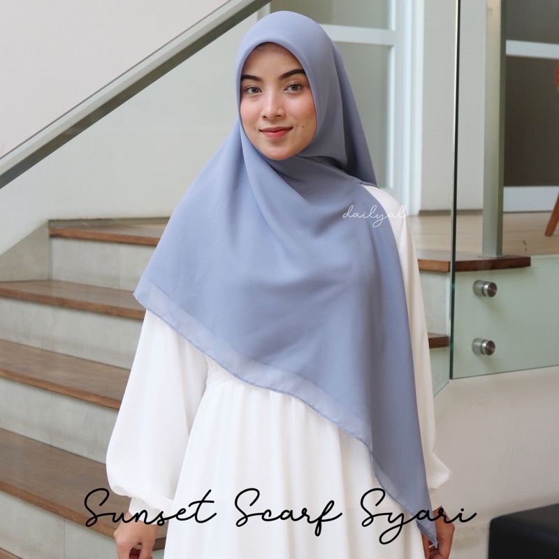 Sunset Scarf Segiempat polycotton jumbo (Etalase 1)