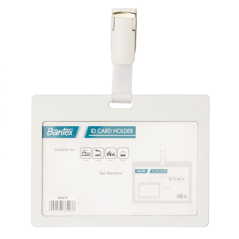 

Bantex ID Card Holder With Clip Landscape - Ref.8864