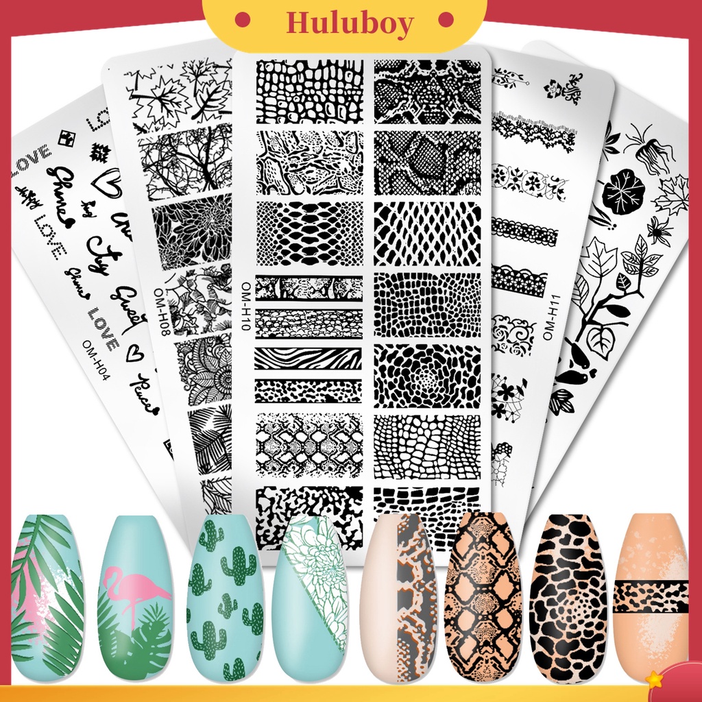 Huluboy Huluboy♡ Plat Stempel Kuku Efektif Presisi Untuk Salon