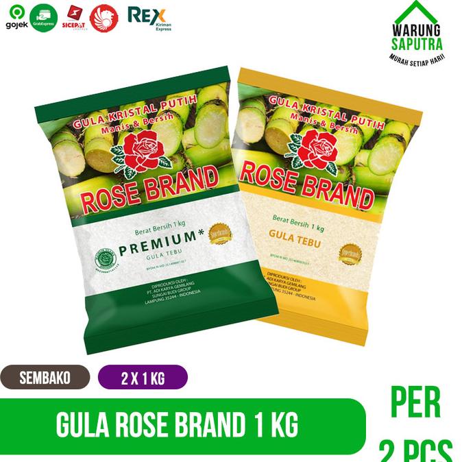 

Produk Unggulan] Paket Bundle Gula Rose Brand Kuning / Hijau 1 kg per 2 Pcs
