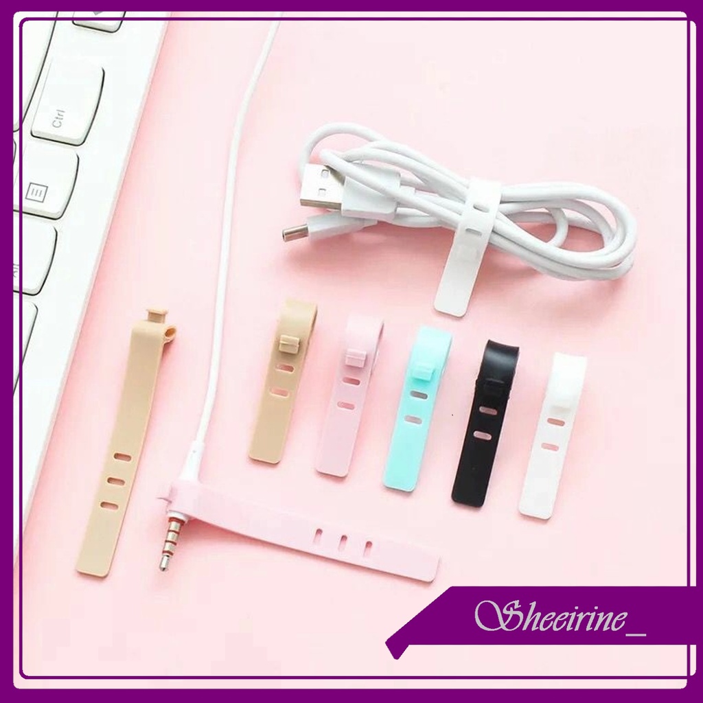 TALI PENGIKAT STRAP ORGANIZER CHARGER KABEL EARPHONE USB Pengikat Kabel / Penggulung Kabel / Penjepi