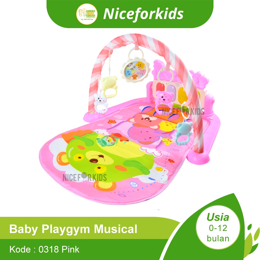 Playgym Baby Motif / Piano Playmat Matras / Kasur Bayi Playgym Musical