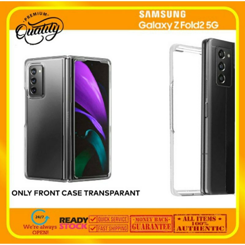 Original Case Samsung Galaxy Fold 2 Fold2 2020 Front Clear Transparan Casing (DEPAN)