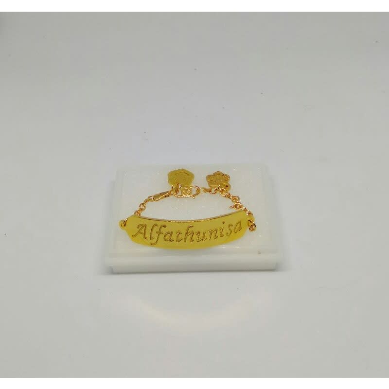 Gelang nama / tempah nama custom / gelang Rantai / gelang anak / gelang bayi