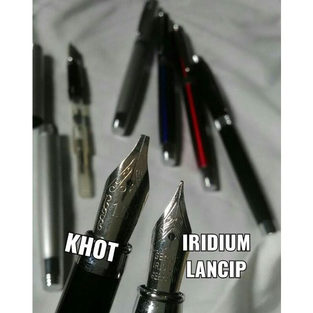 

kalam pena jadi fountain ktebalan 0.38 (udah brikut tabung isi ulang tinta)Harga Satuan/sedia tabung