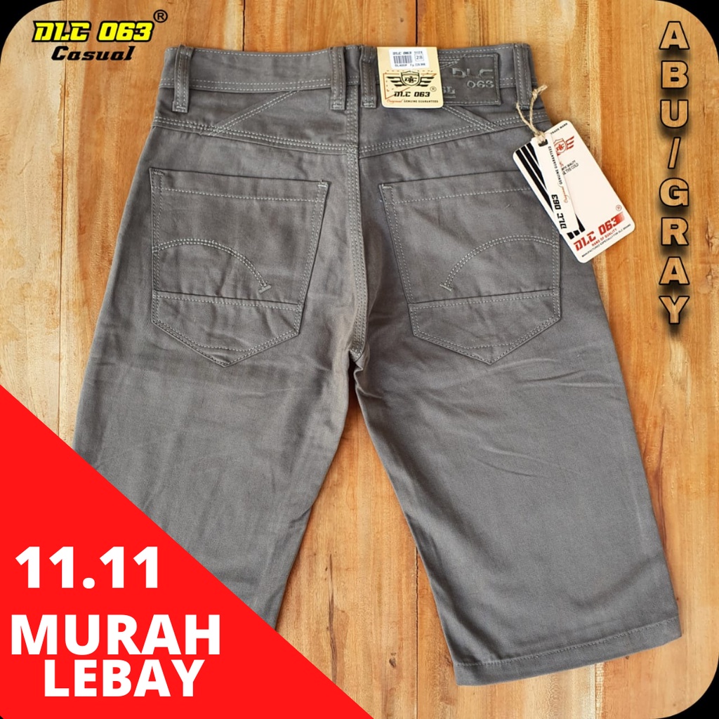 Celana Pendek Kanvas Original DLC 063 // Celana Pria Kanvas Minyak Original D LOCO 063