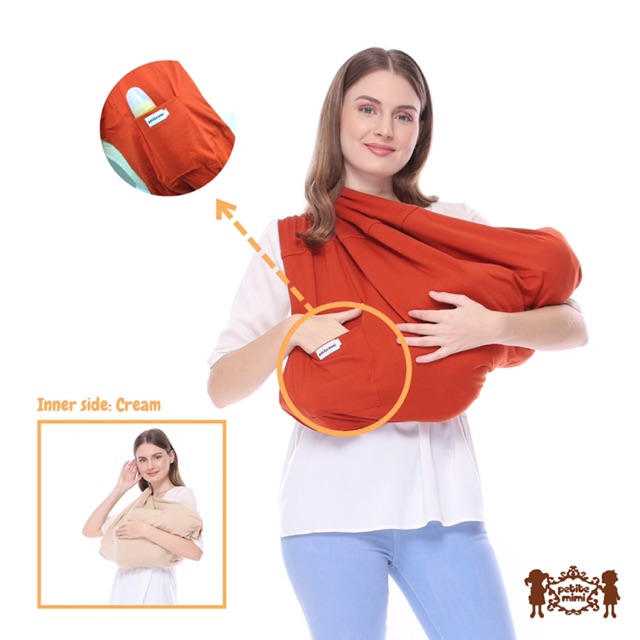 PETITE MIMI Simple Sling Kantung (Gendongan) / PETITEMIMI GENDONGAN / PETITEMIMI SLING