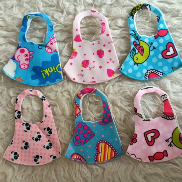 Masker anak, 1 pak isi 6 pcs warna random