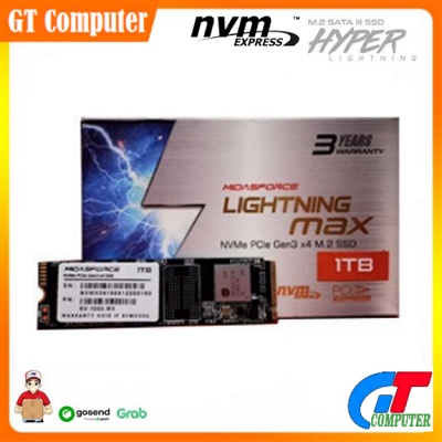 SSD NVME M.2 1TB MIDASFORCE LIGHTNING MAX SSD NVMe M.2 PCIe Gen3 x4 SSD M2SATA NVME