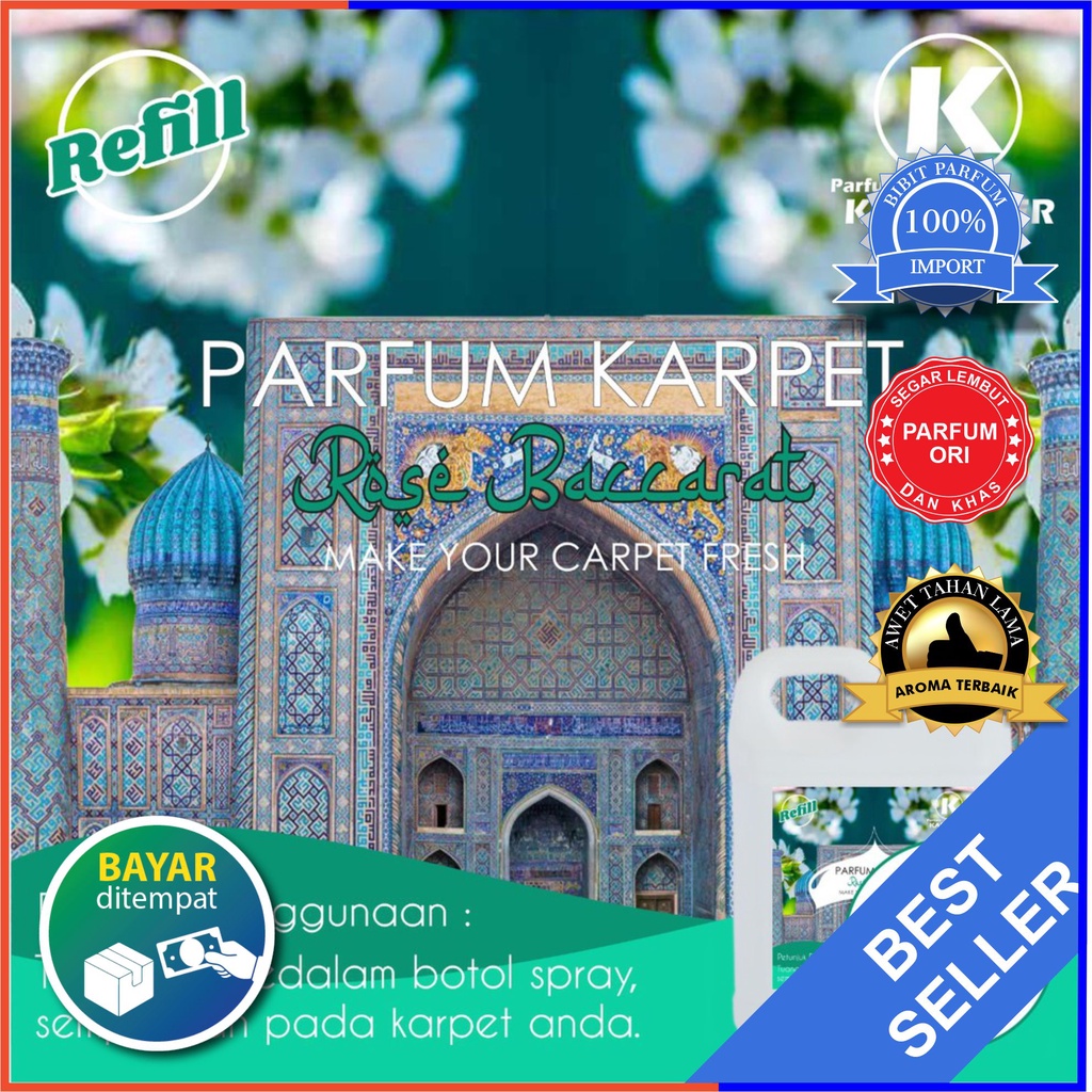 Parfum Karpet Aroma Baccarat | Wangi Segar &amp; Tahan Lama | Kemasan Refil 1 Liter | Bisa Cod | Terlaris