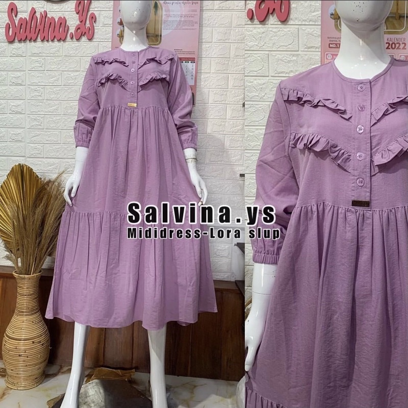 MIDI DRESS SALVINA YS ORIGINAL PREMIUM-midi dress salvina ys original
