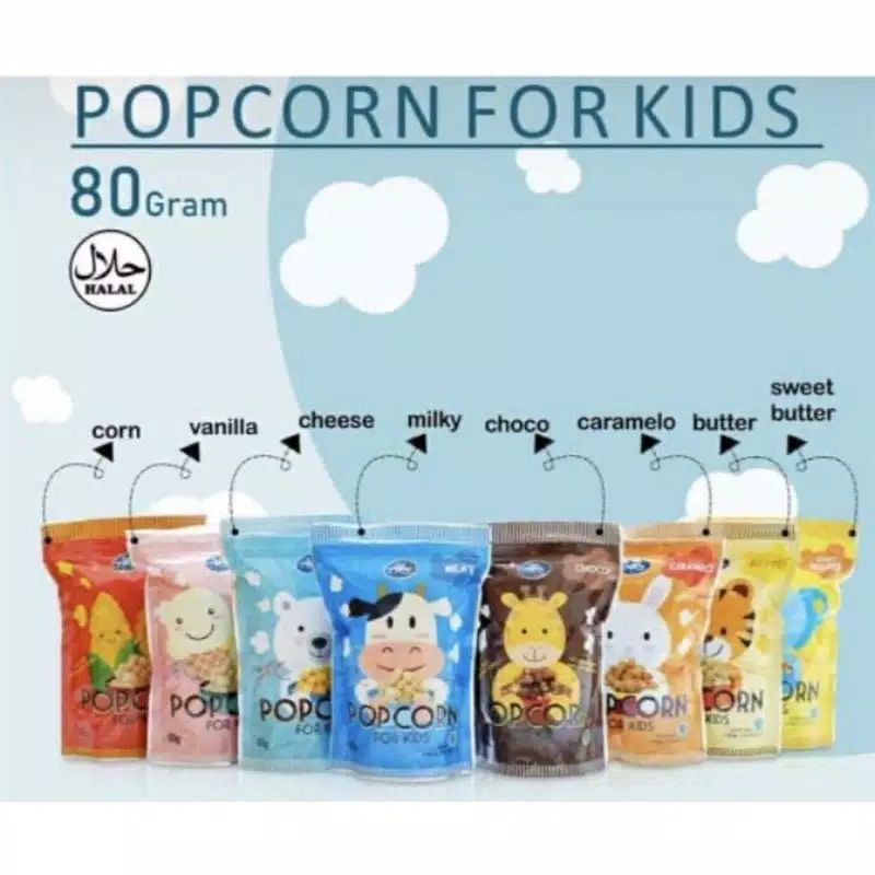 Abe food Kokobi bites Organic Popcorn Kids / Baked Rice Kokobi / Thin Crispy Brownies