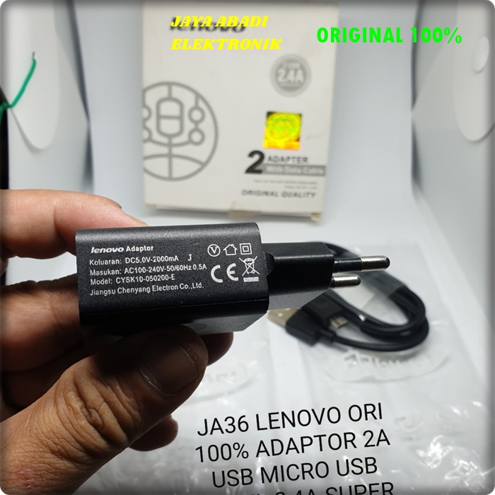 J36 LENOVO ADAPTOR 2A USB MICRO SUPPORT FAST CHARGING TRAVEL ADAPTIVE micro usb adaptor hp cas casan super fast charging travel charger flash charge quick qualcomm adapter handphone quallcomm universal multi bisa untuk segala jenis hp socket micro