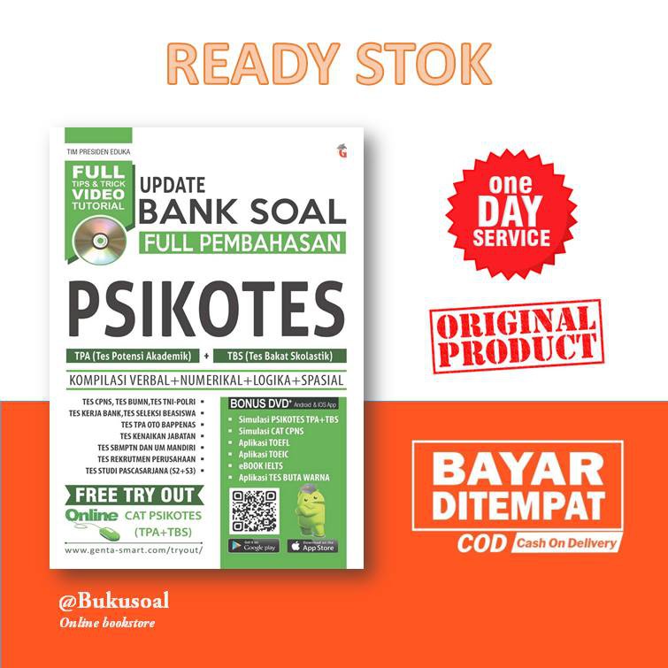 Buku Psikotes Update Bank Soal Psikotes Tpa Tbs Shopee Indonesia