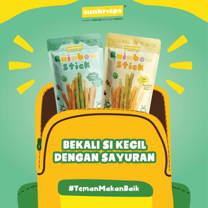 Sunkrisps Rainbow Stick Cemilan Anak