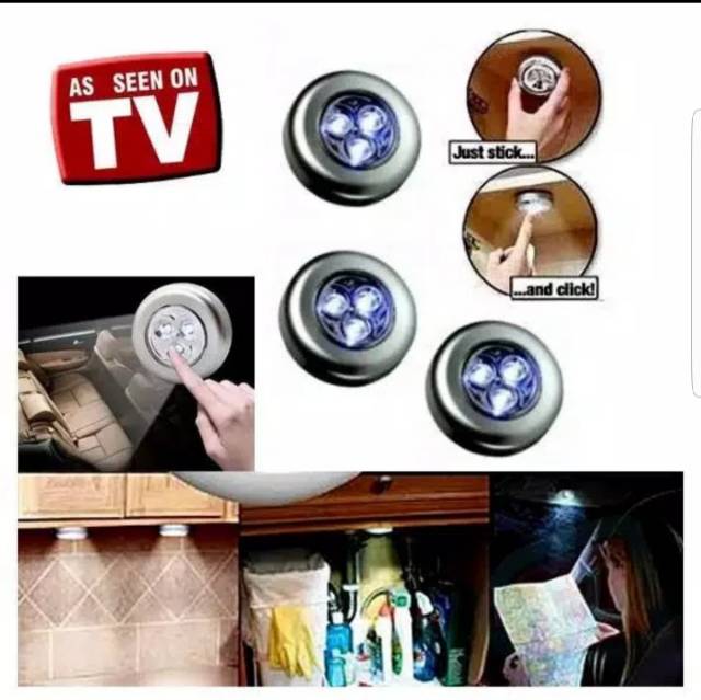 STICK N CLICK LAMP / STICK TOUCH LAMP / LAMPU SENTUH AS ON TV MURAH