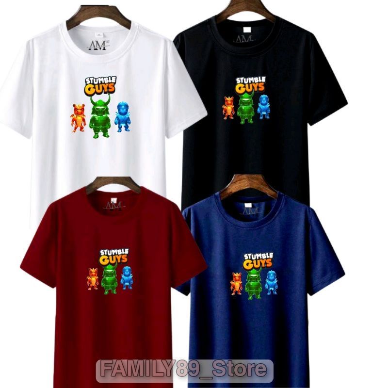 kaos Stumble guys(3) Anak-Remaja Cowok/Cewek